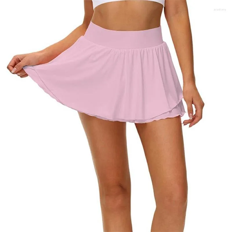 Jupes Kayotuas femmes jupe Tennis sport entraînement extérieur survêtement décontracté a-ligne maille couleur unie Strech Chic dames Clubwear