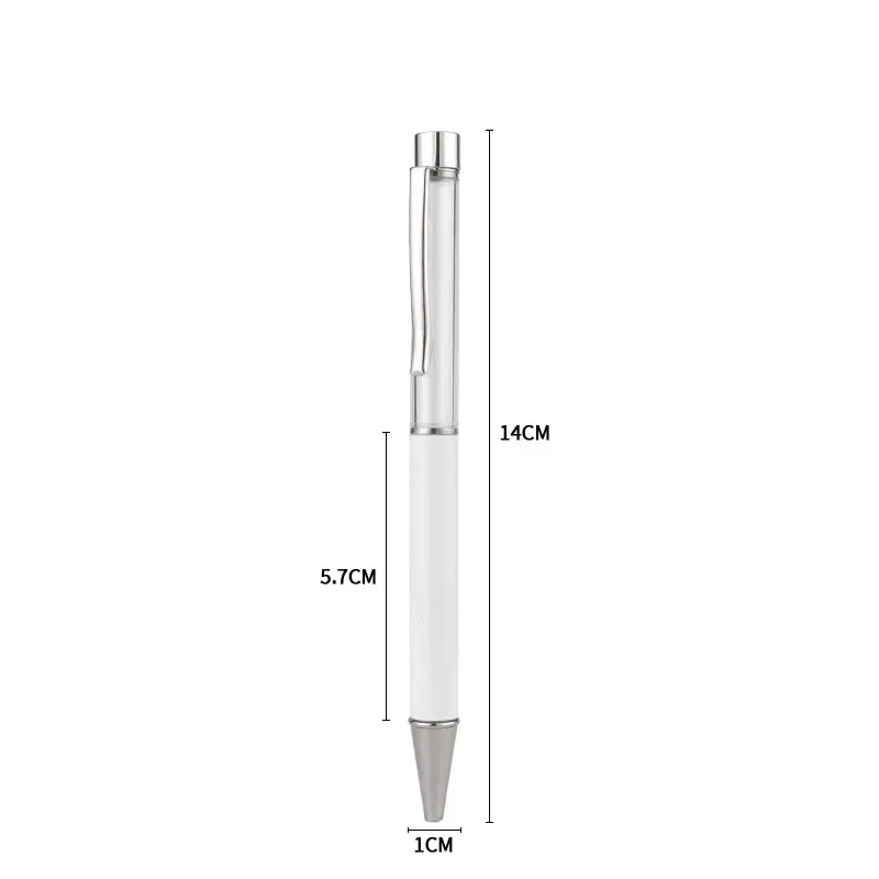 Sublimation Ballpoint Pens Blank Heat Transfer White Zinc Alloy Material Customized Pen School Office Supplies by Fedex Z11