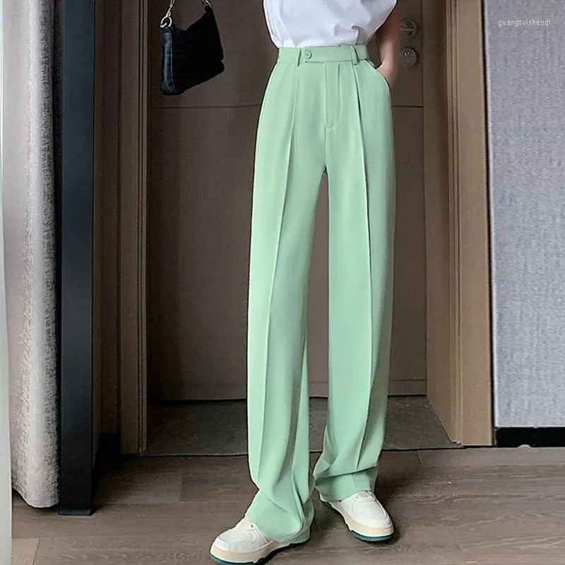 Pantalon femme vert menthe sale
