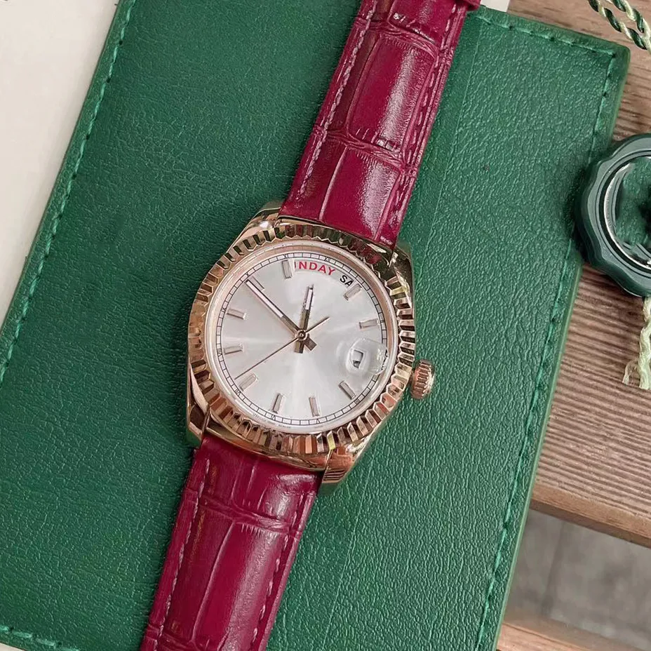 Męskie damskie zegarek projektant luksusowy diamentowy materiał Automatyczny wodoodporny 36 mm zegarki
