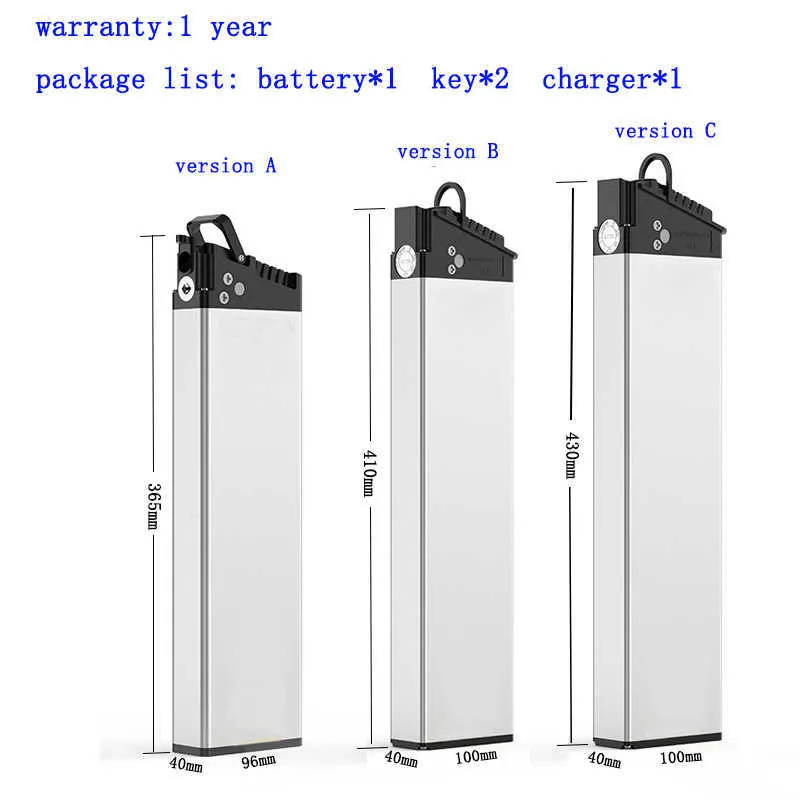 48v 14Ah lithium foldable bicycle battery 10.4ah 12.8ah Folding ebike lithium ion batteries 36v 48v ebike battery for 350w 500w