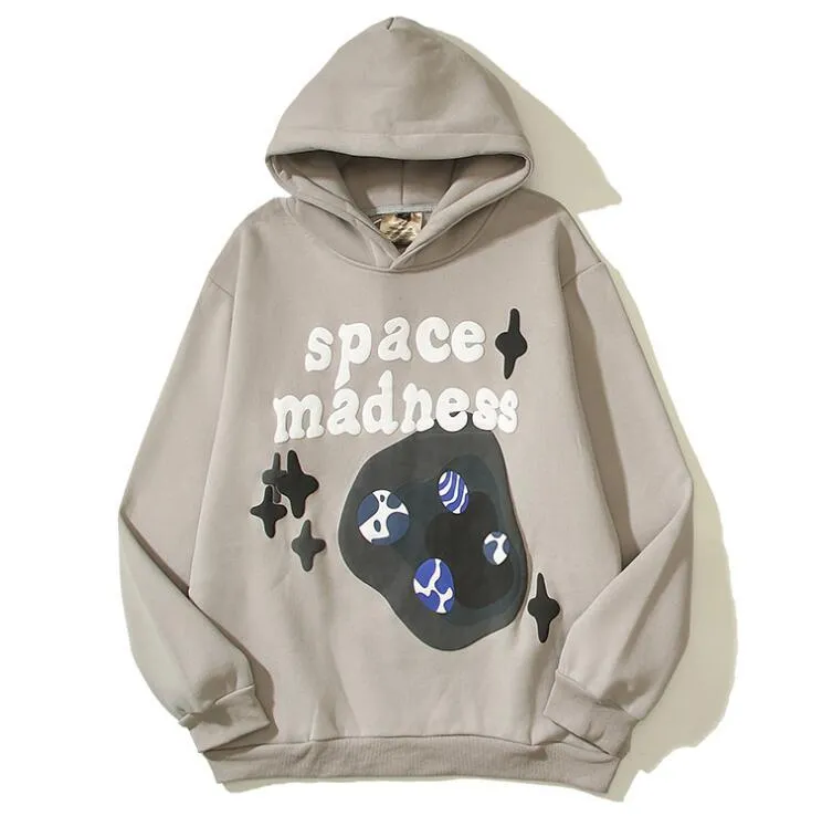 Space Madness Hoodies für Männer und Frauen. Sweatshirts mit Kapuze, lustiger Planet, Designer-Hoodie mit langen Ärmeln