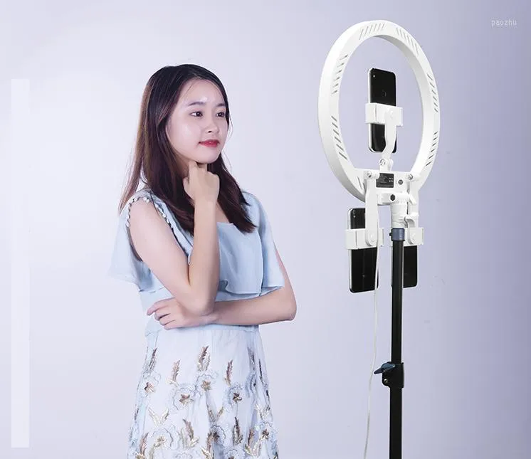 Flash Heads NiceFoto LR-313C LED Ring Light 12inch For Youtube Makeup Video Live Po Studio