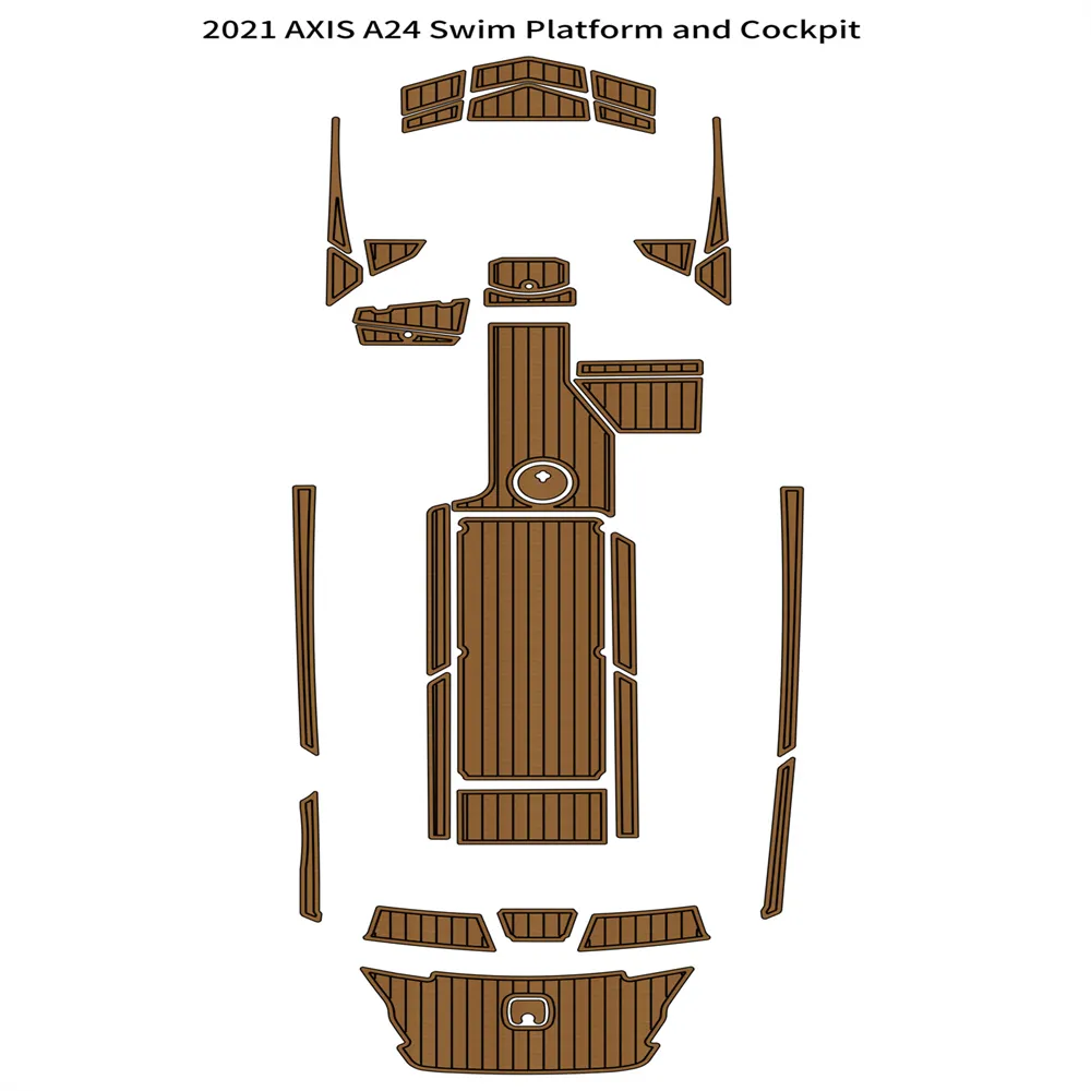 2021 AXIS A24 Platforma pływacka Pad kokpitu łódź pianka eva faux teak mata podłogowa