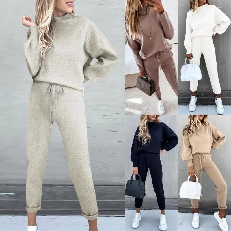 Gym Clothing Fashion Tracksuit 2 Piece Set Autumn Winter Pullover Hoodie Long Pants Sports Suit Female Sweatshirt Sportswear For Woman