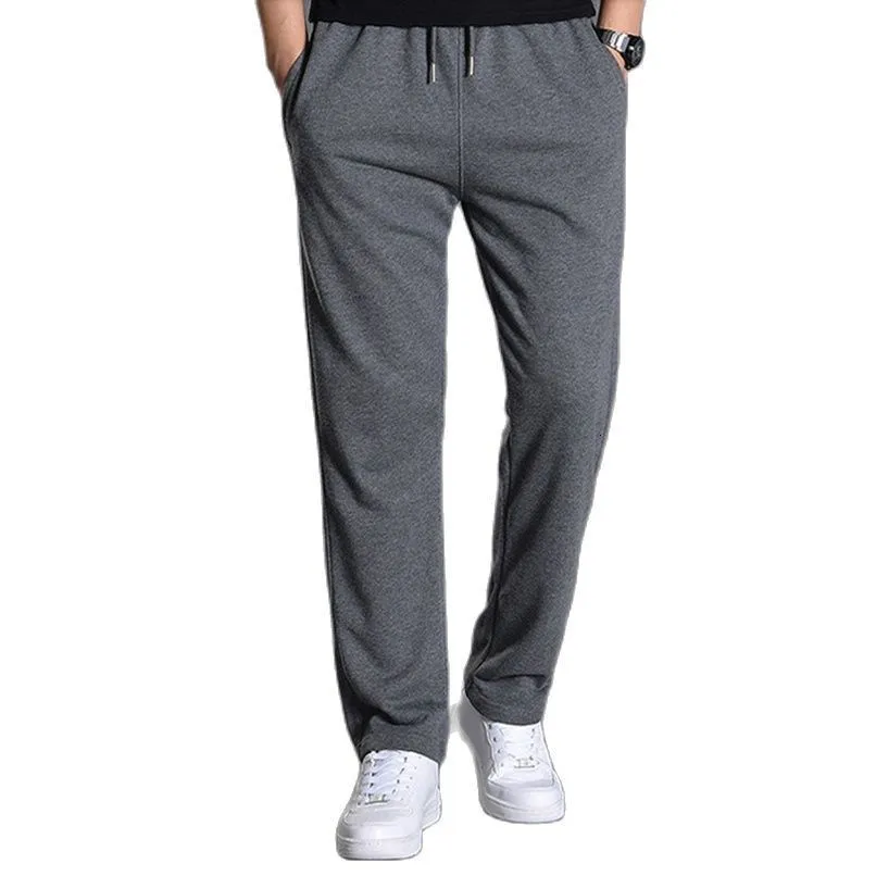 Erkek pantolon pamuk joggers erkekler jogging eşofman spor giyim örgüsü pantolon pantolon pantolon büyük boy geniş bacak giyim 5xl yaz 230512