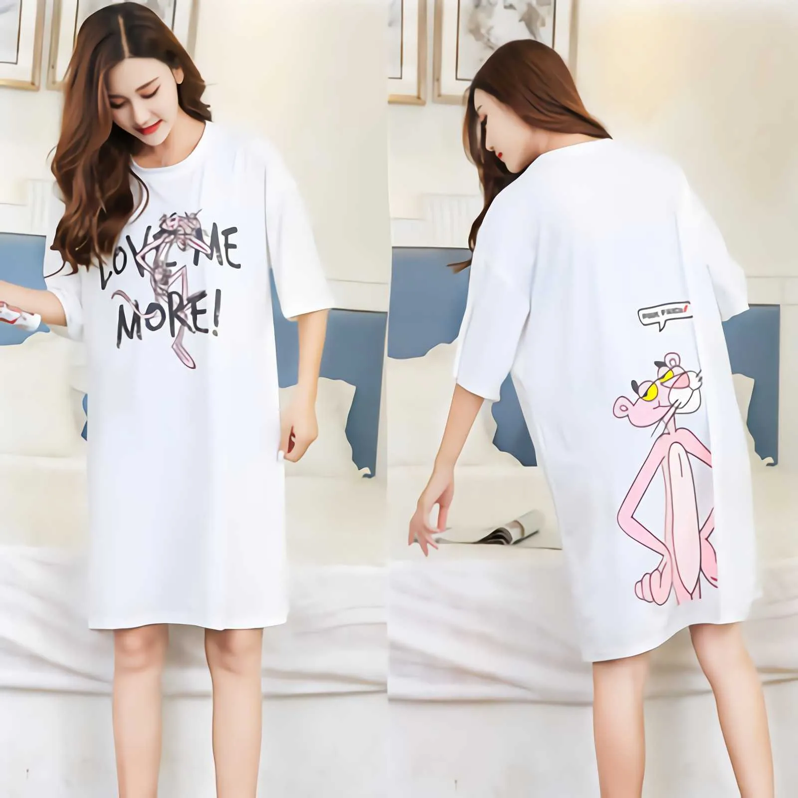 Cotton Dress Nightdress Homewear | Cotton Nightgown Women | Cotton Night  Dresses - Nightgowns & Sleepshirts - Aliexpress