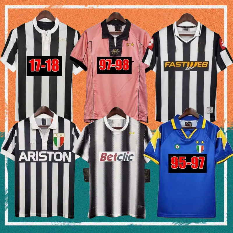 97/98 Versione retrò RONALDO Maglie da calcio 84 85 00 02 03 04 05 11 12 15 16 DEL PIERO INZAGHI ZIDANE MARCHISIO IBRAHIMOVIC DAVIDS Maglia da calcio Italia