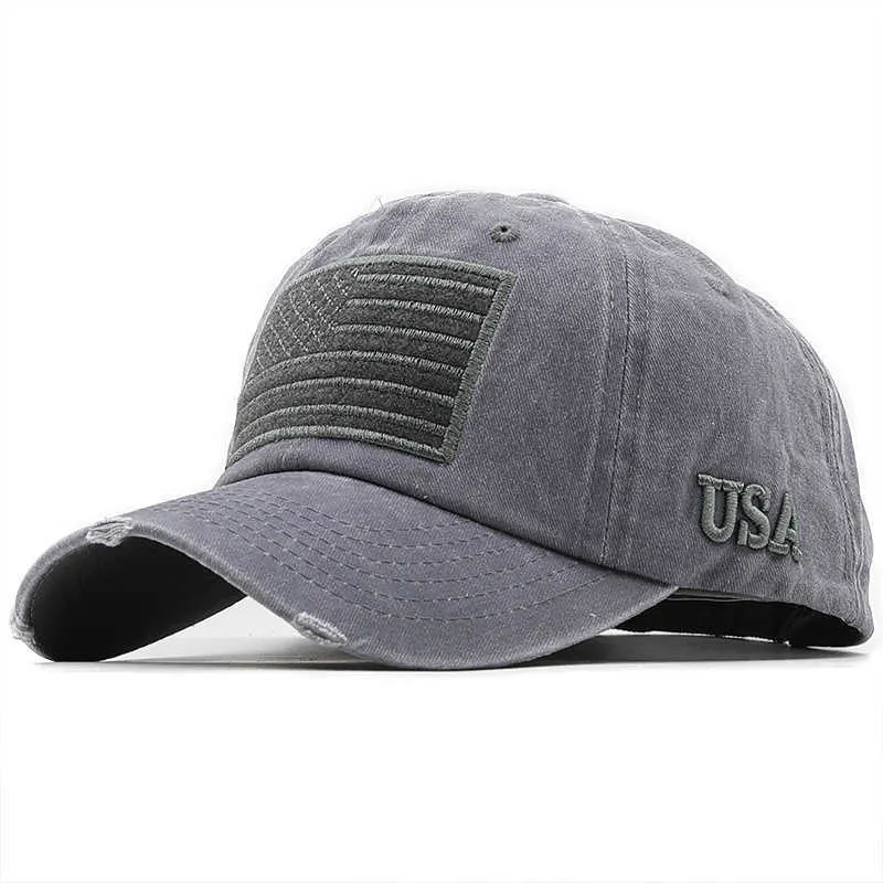 Snapbacks Baseball Cap Men Tactical Army Cotton Military Dad Hat USA American Flag US Unisex Hip Hop Hat Sport Caps Hats P230515