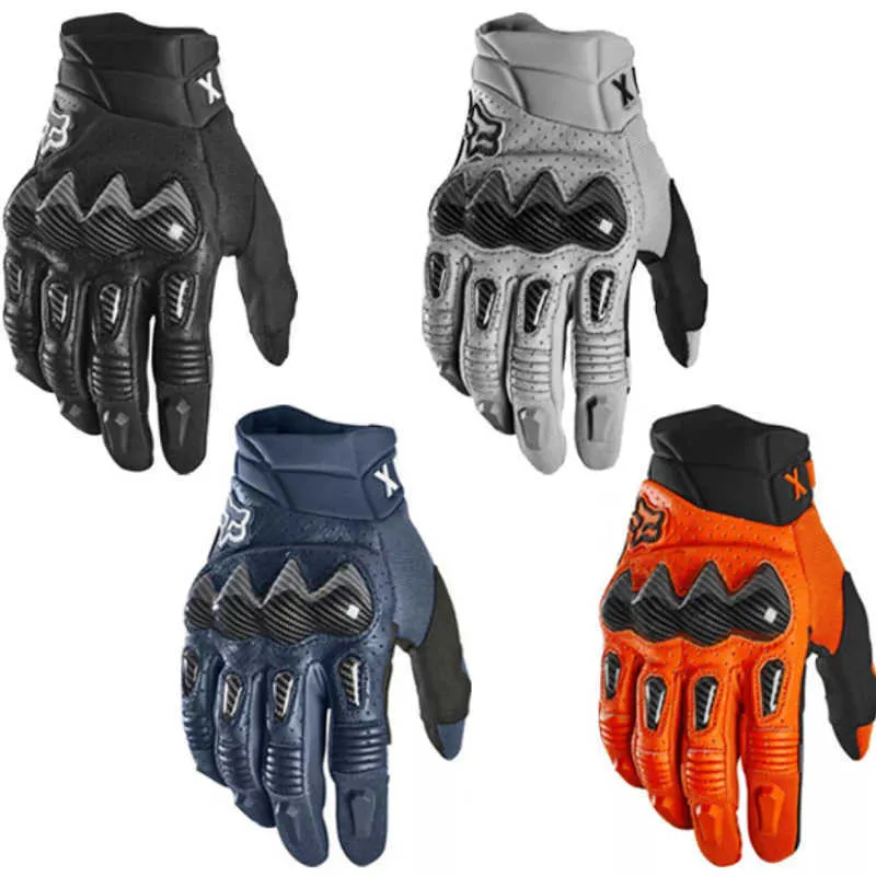 Gants de sport Nouveaux hommes en fibre de carbone en plein air résistant à l'usure Sports Bike Moto Racing Gants d'équitation confortables et respirants P230512