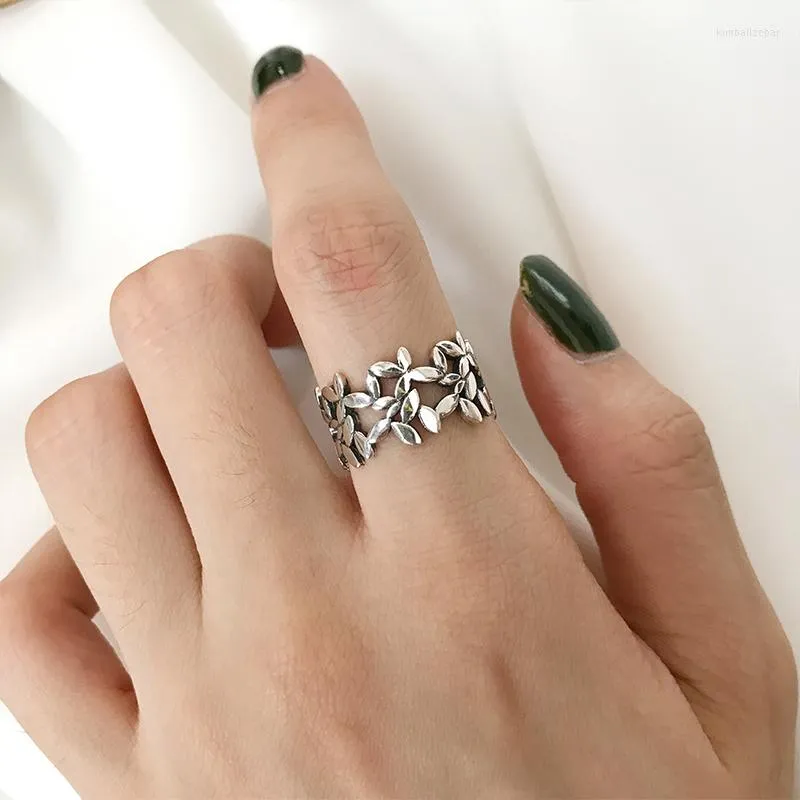 Anéis de casamento charme grande anel de dedo da folha para homens homens vintage boho knuckle festa punk jóias garotas presentes