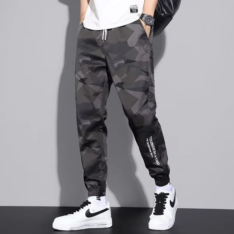 Pantalones de hombre Joggers Pantalones cargo Hombres Harem Pantalones Multi-Bolsillo Camuflaje Hombre Algodón Pantalones de chándal Streetwear Pantalones casuales Alta calidad 230512