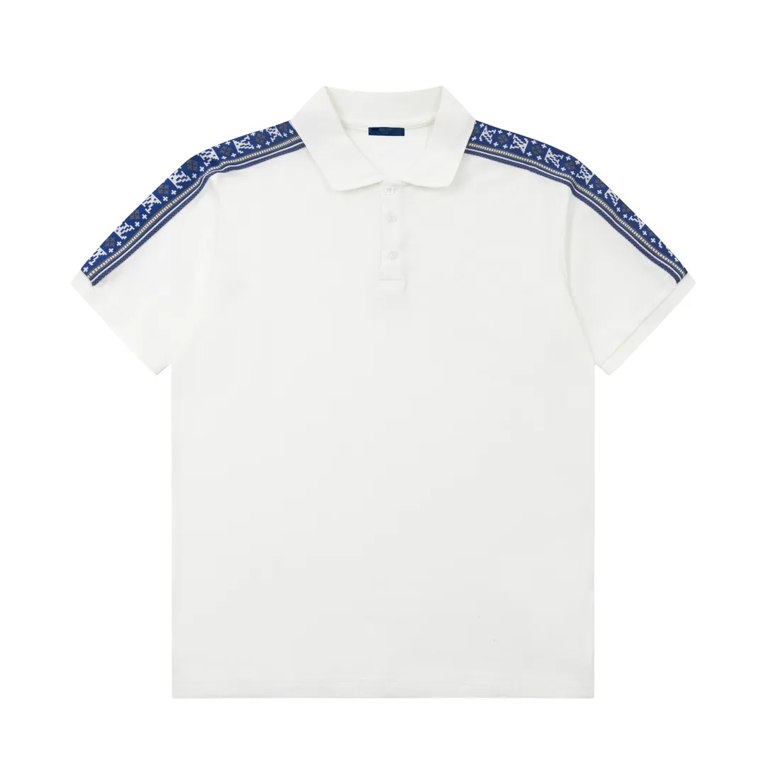 2023SS Projektant Polo koszule Mężczyźni polo Casual Mens T Shirt wąż pszczoła literka haft haft mody High Street Man TEE #008