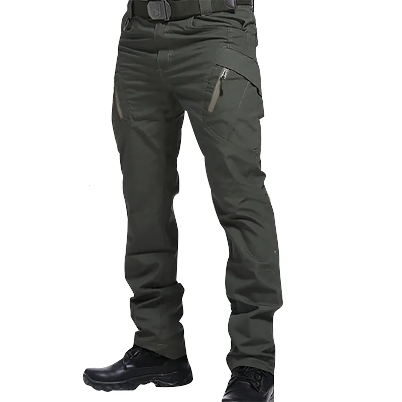 Mäns byxor IX9 Men Militar Tactical Cargo Outdoor Pants Combat Swat Army Training Military Pants Sport Byxor för vandringsjakt 230511