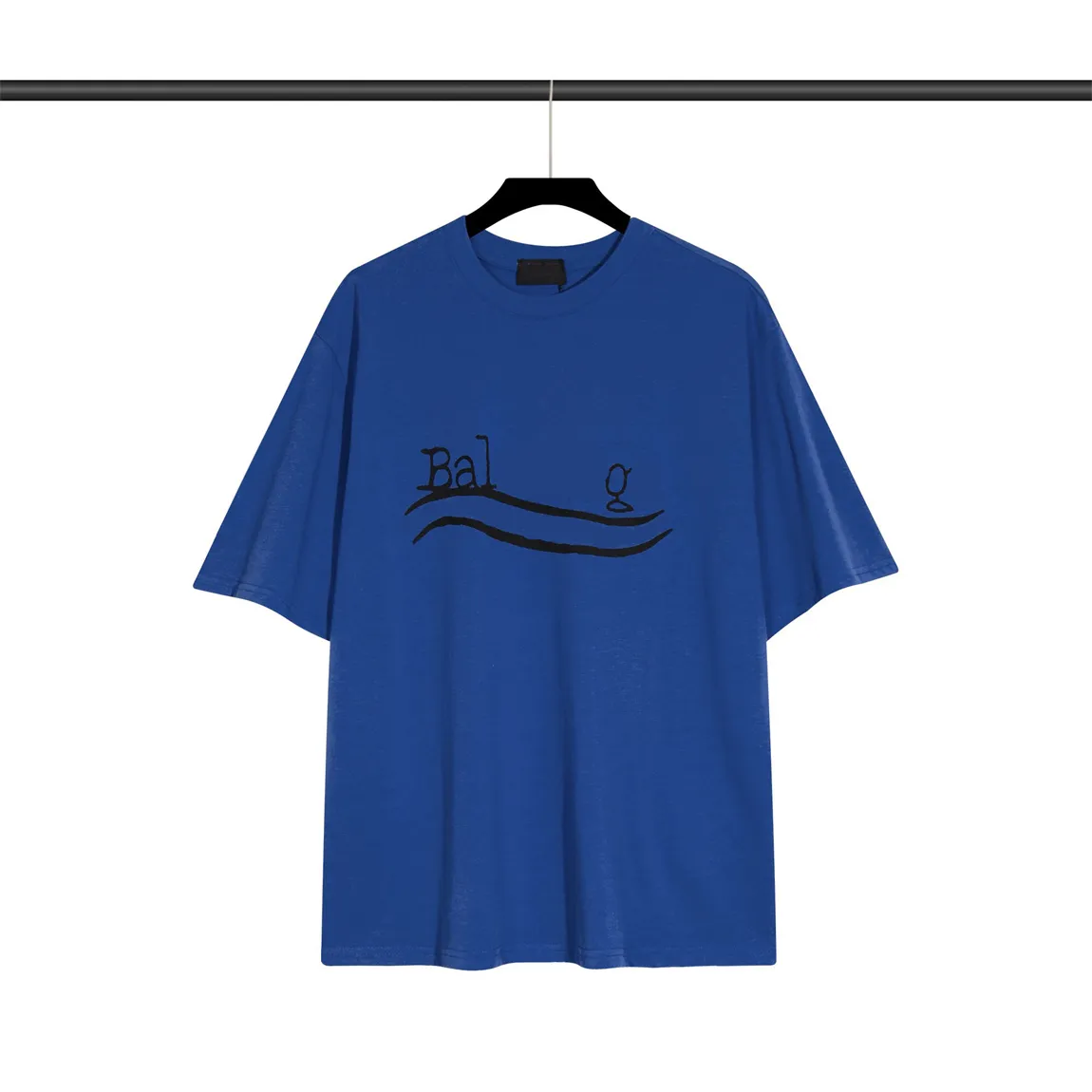 mens designer shirts men tee shirt Vêtements de qualité Lettres imprimées Stylist top Casual Summer Fashion tshirt Round Neck Short Sleeve Blue t-shirts for womens