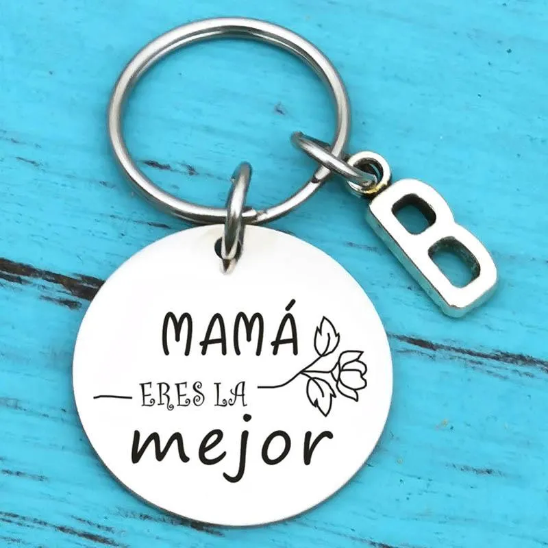 Regali di mamma spagnola portachiavi Mama Eres La Mejor regali per La festa  della mamma compleanno