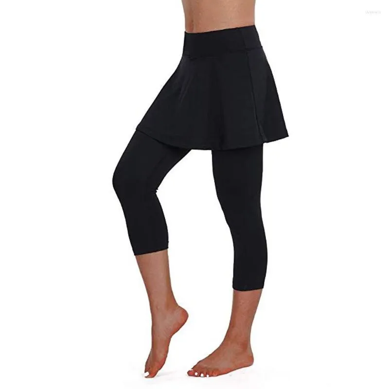 Racing Pants Fitness Leggings Women Skirt Tennis High Waist Legging Sports Elastic Leggins Cropped Culottes Legins Stretch Pant #PY