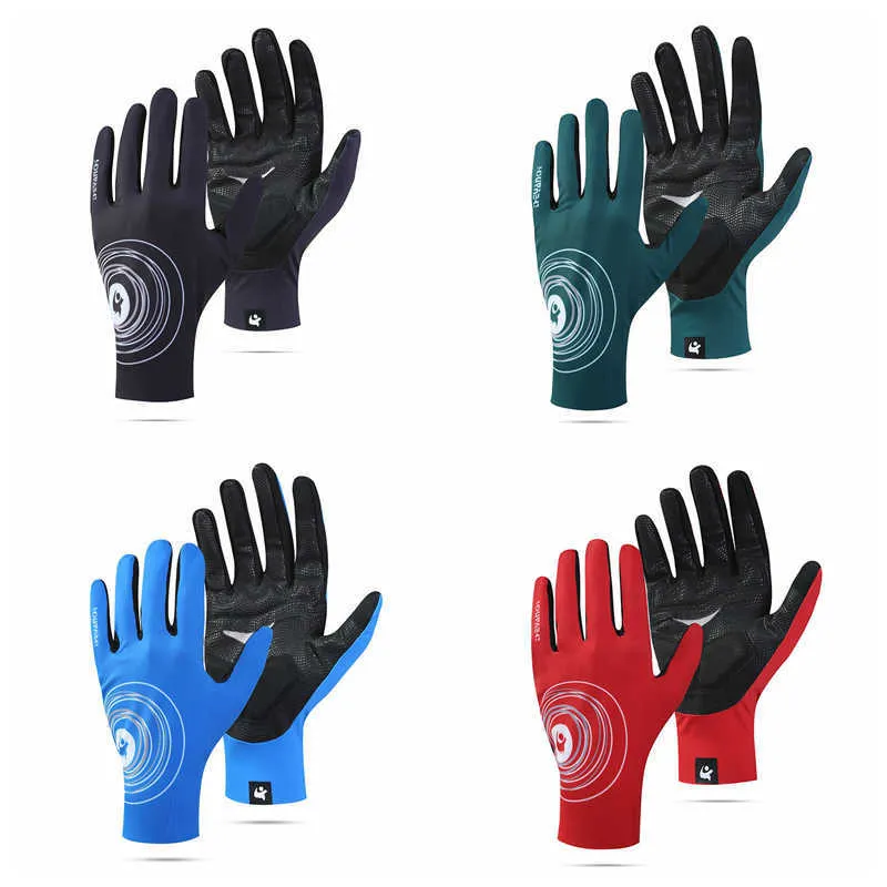 Sports Gloves Men summer cycling gloves full finger bike gloves breathable spring non slip hiking hunting women fitness bike fishing gloves P230512