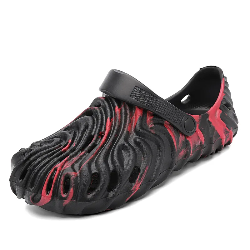 Fingerprint Sandals Trendy Casual Couple Style Slip Resistant Beach Thick Soles Lightweight Hole Shoes CORS HA691 8