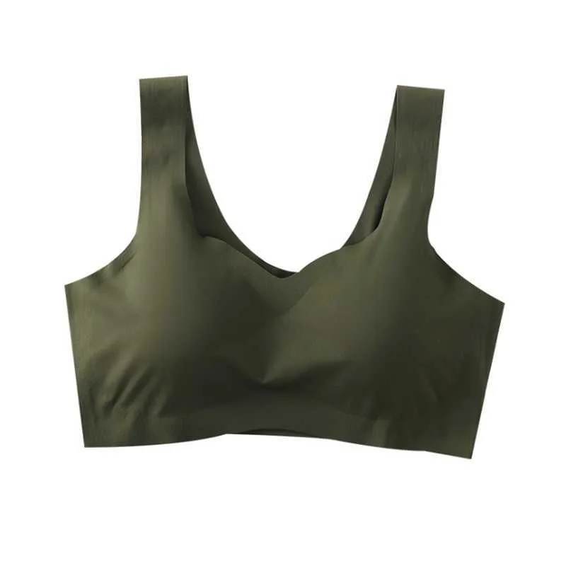 Ice Silk Bra Seamless Vest Bras Women Push Up Underwear Lingerie