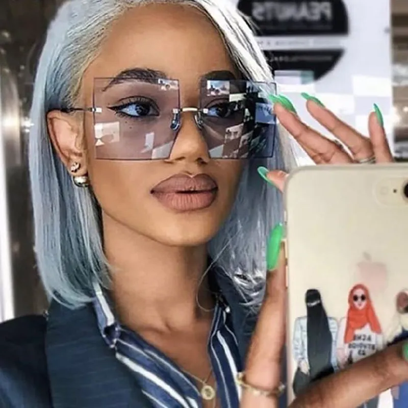 Rimless mirrored sunglasses new arrivals