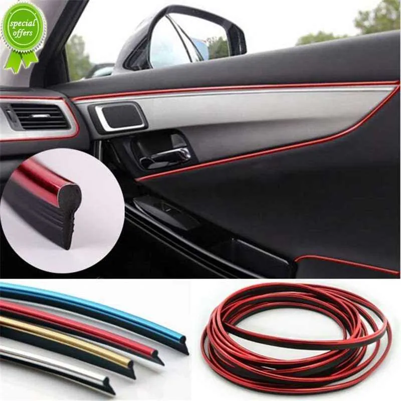 Neue Neue 1M Innen Moulding Auto Styling Universal DIY Dekoration Flexible Streifen Trim Streifen Trim-Dashboard Tür Auto-styling Werkzeuge