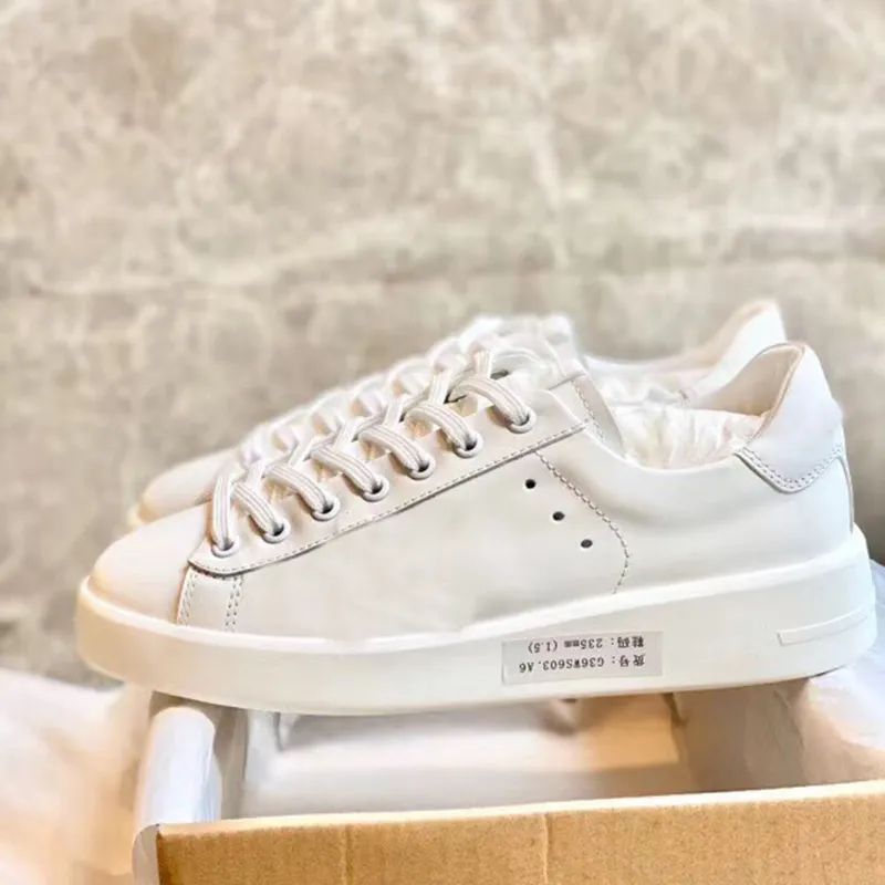 Designer pur Lambhair Golden Femmes Chaussures De Luxe Italie Plate-forme Baskets Blanc Argent Noir Cuir Classique Arder Sports Hommes Skateboard Couple style chaussures