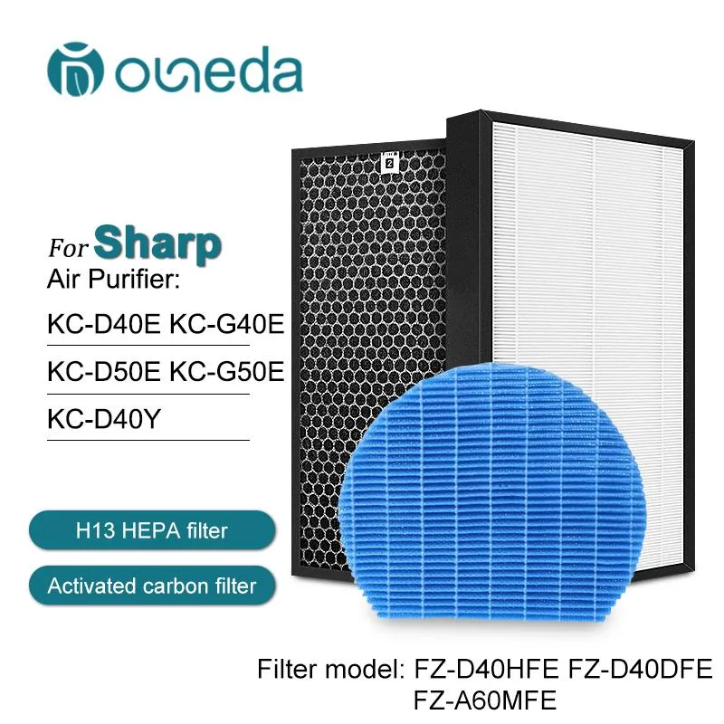 Pièces pour le purificateur d'air tranchant KCD40EW KCD40E KCE50 KCD50 KCF50 HEPA CARBON HUMIDIANTIF FILTER FZD40HFE FZD50HFE FZA60MFE