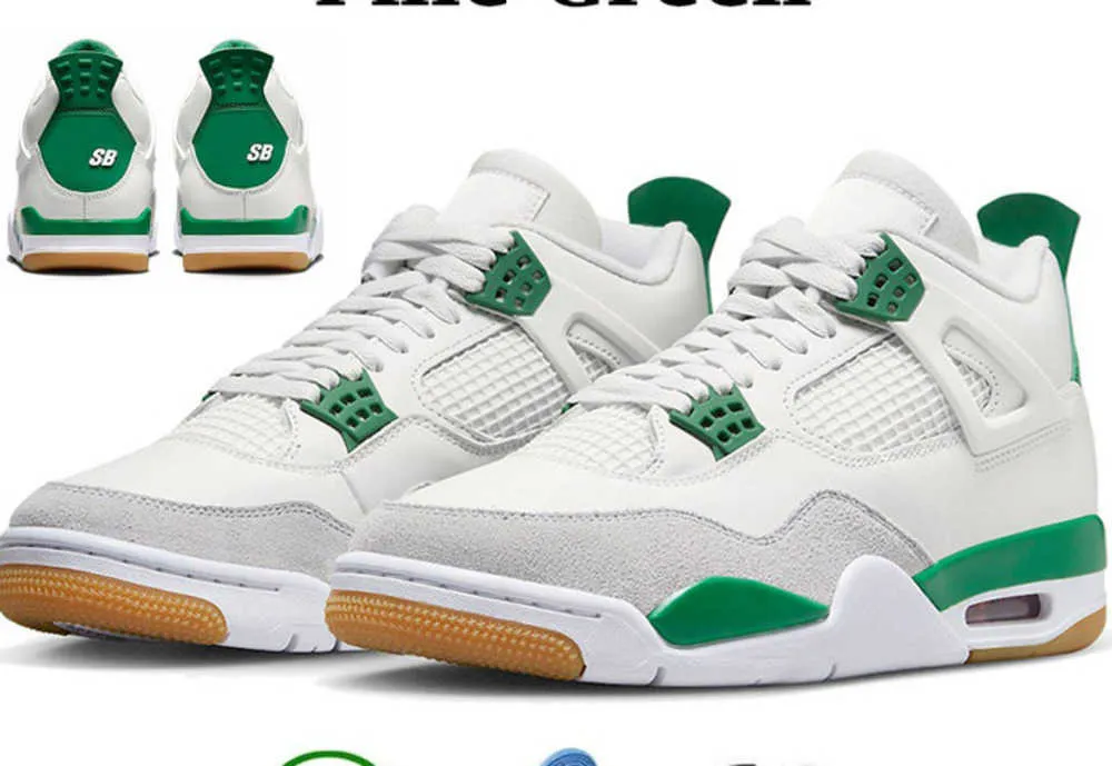 Designer 2023 schoenen Men Women Pine Green Sneakers Patent Gefokte Militaire zwarte Seafoam Wings University Blue Mens Thunder Shoes