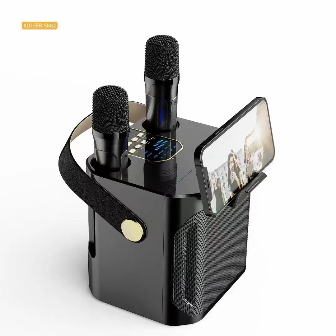 S882 Home TV KTV Set Wireless Bluetooth Speaker Microphone
