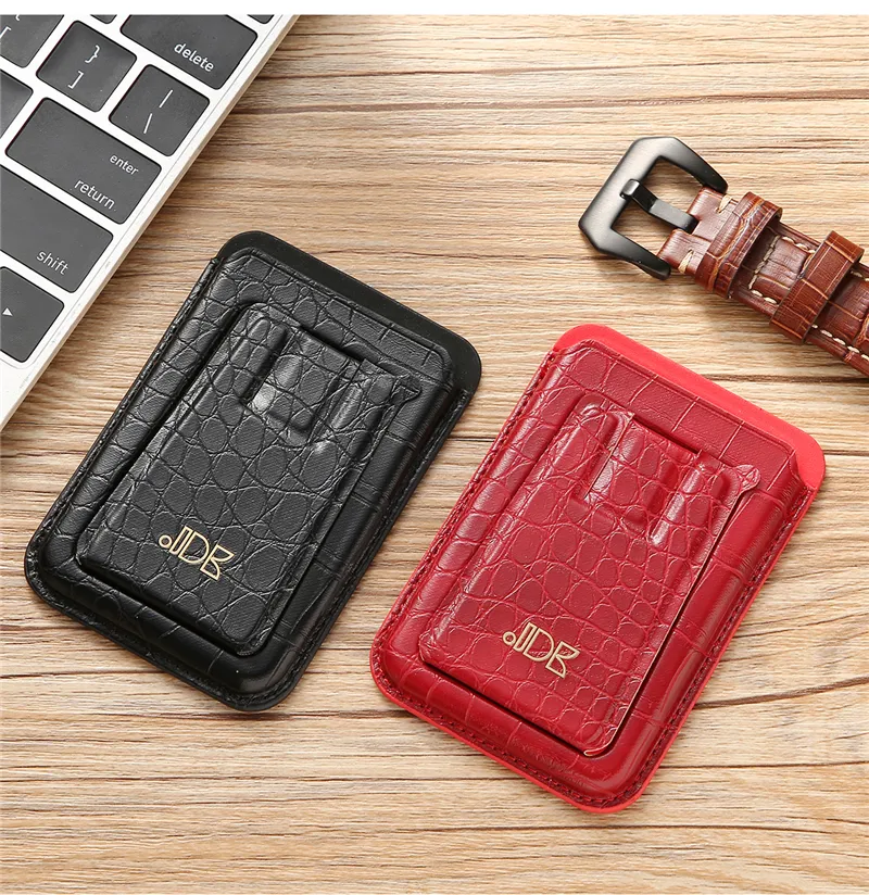 Universal Magnetic Crocodile Grain Vogue Phone Case for iPhone 14 13 12 Pro Max Samsung Galaxy S23 Ultra S22 Plus S21 S20 Card Slot Alligator Leather Bracket Shell
