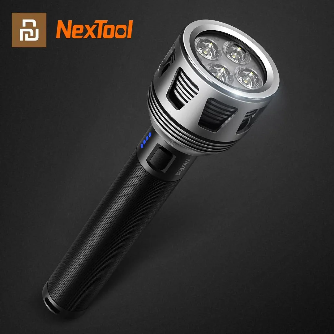 Torches Youpin Nextool Most Powerful Led Flashlight 3600lm High Power Torch light IPX7 Waterproof USB Rechargeable Camping Lamp Outdoor