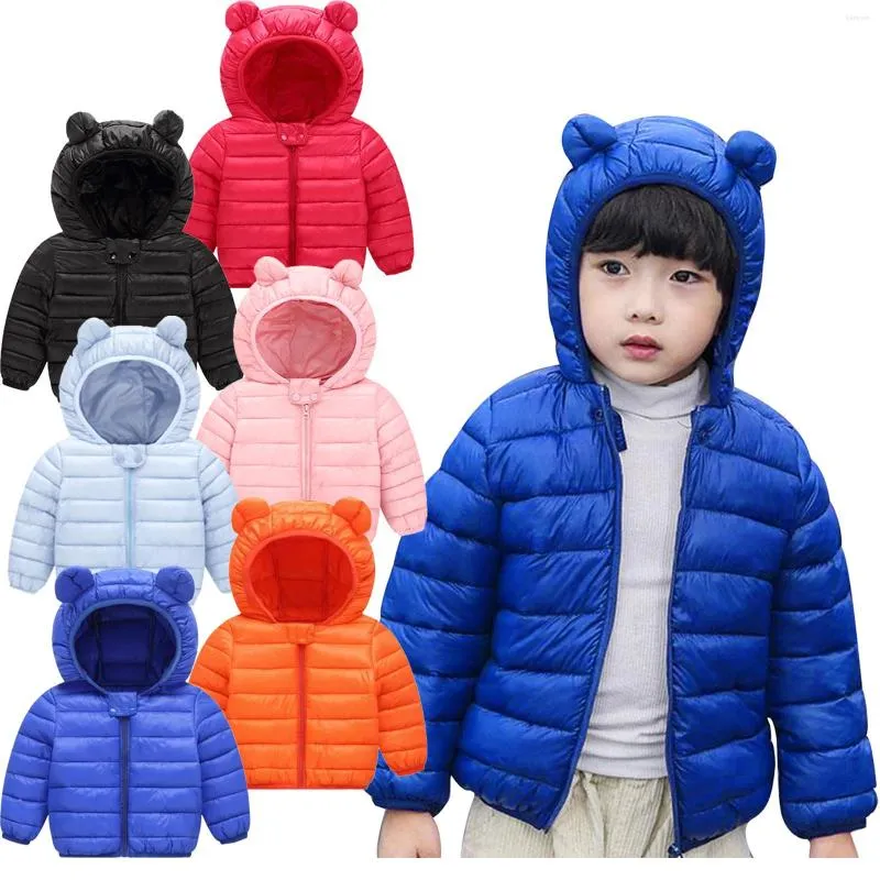 Jacken Kleinkind Baby Grils Jungen Jacke Winter Kinder Kleidung Mit Kapuze Outdoor Dicke Warme Winddicht Mantel Kinderkleidung 1 2 3 4Y