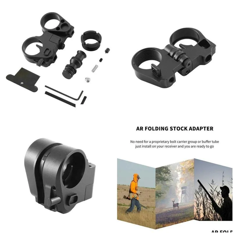 tripods tactical ar folding stock adapter ar15/m16 gen3m hunting accessories black