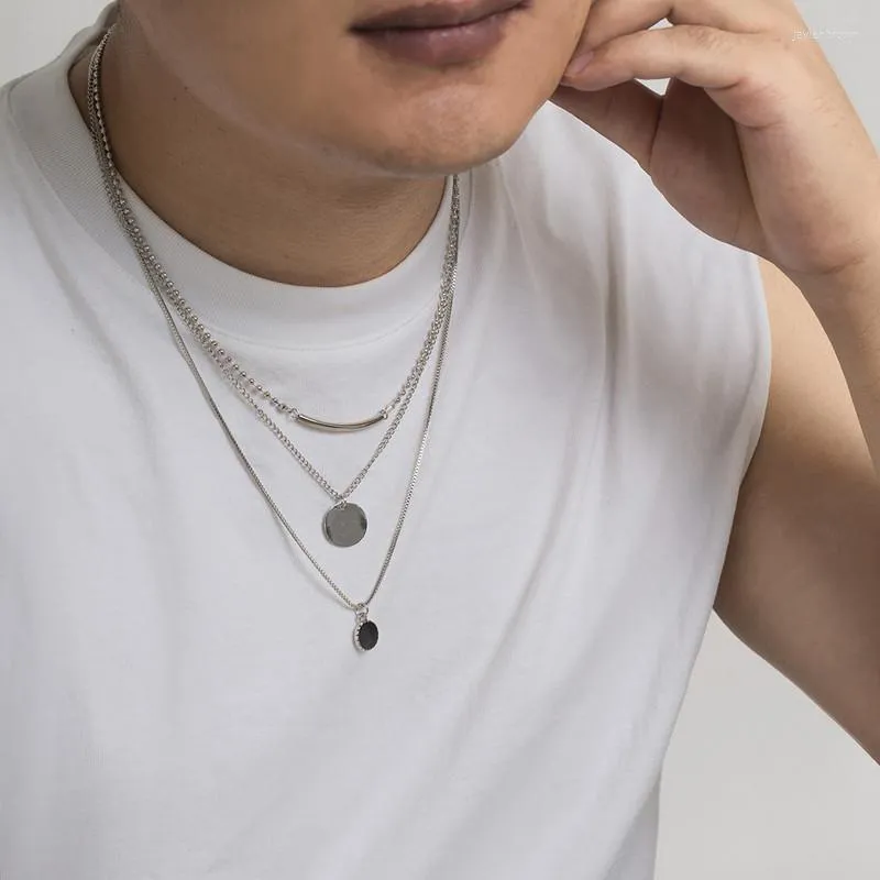 Layered necklaces men deals