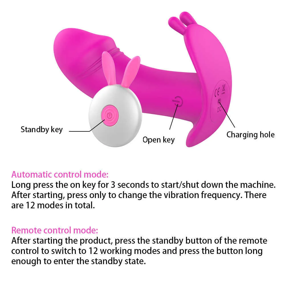 Vibrators Wearable Panties Dildo Wireless Remote Control Sex Toys for Women 12 Speed G Spot Clitoris Stimulato_voghion.com