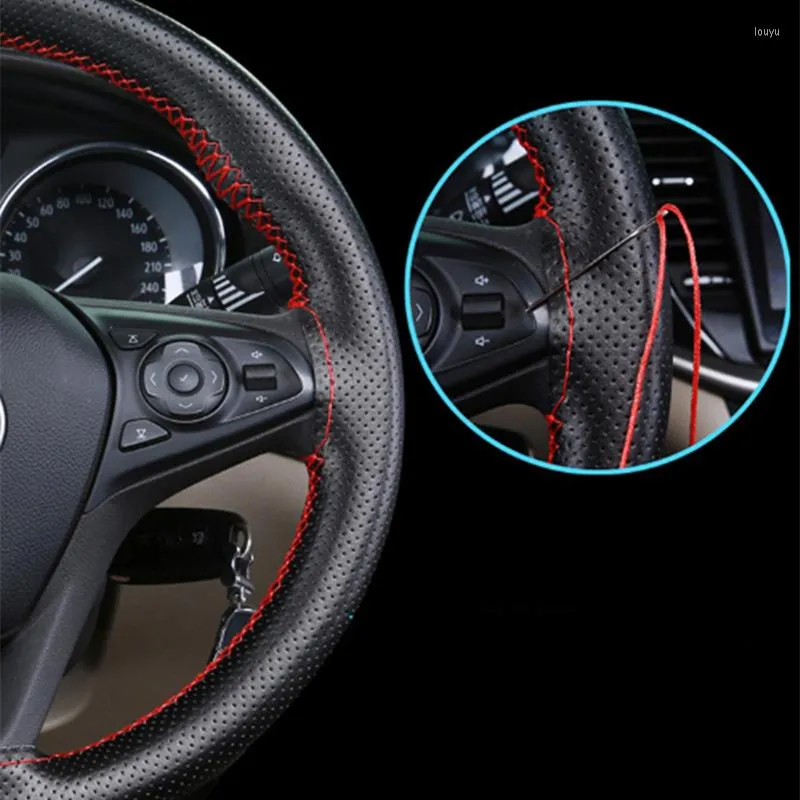 أغطية عجلة القيادة 2023 غطاء السيارة تصميم جلدي اصطناعي ل 1 2 3 4 5 6 7 سلسلة X1 X3 X4 X5 X6 E60 E90 F07 F09 F10 F15