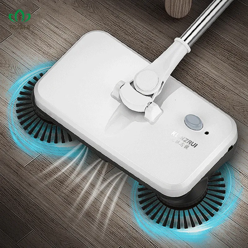 MOPS 3in1 Electric Broom Sweeper Rechargeble Wireless Electric Mop Handheld Home Floor Cleaning Machine All-Round Rotation Scrubber 230512