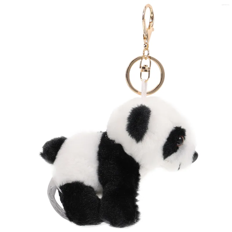 Emballage cadeau Panda Keychain Purse Sac à dos Sac à main Hanging Charm Bag Decor