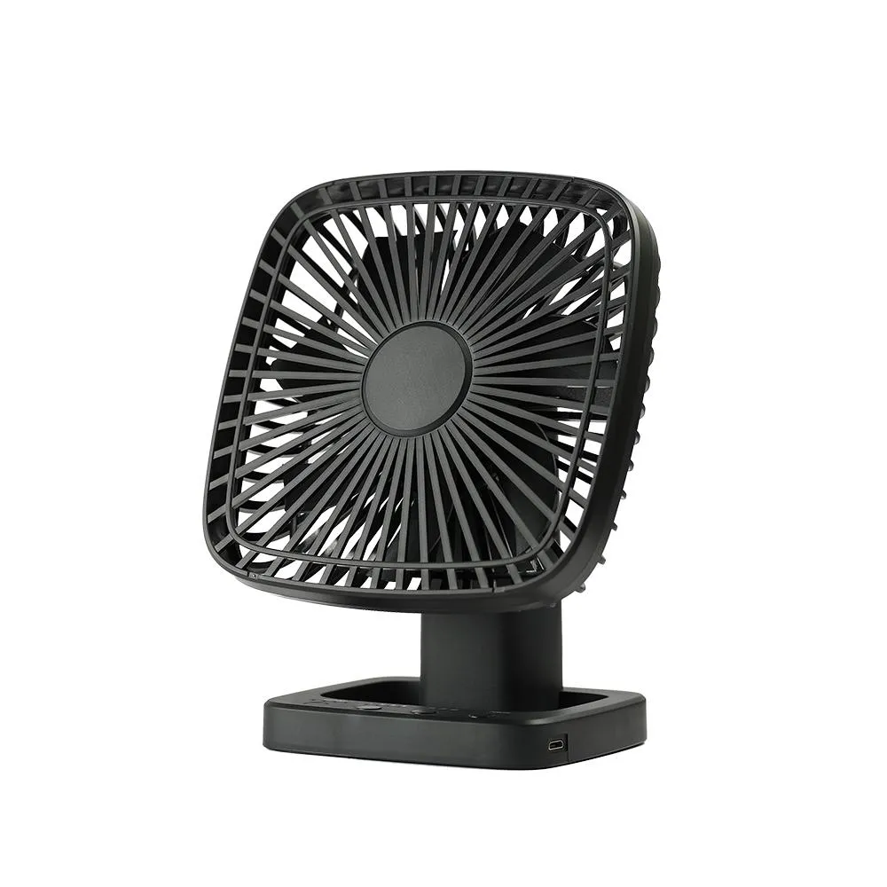 Fans New design USB Desk Table Mini Fan A10 with Timer Strong Wind Quiet Operation Portable Fan for Office Bedroom 90 Degree Rotation