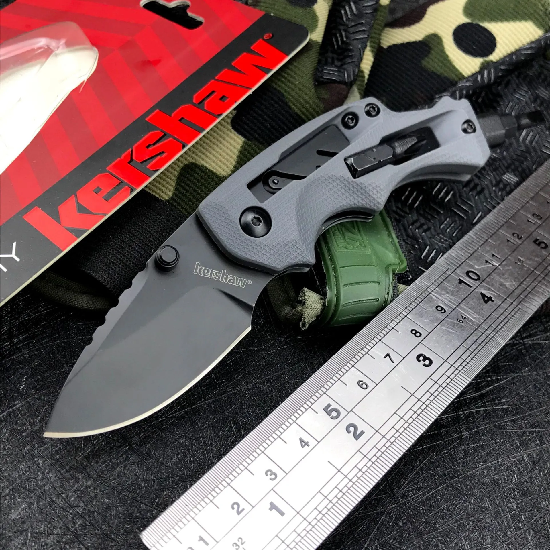 Kershaw 8720 Folding EDC Knife Screw Bottle Opener Pocket Knife
