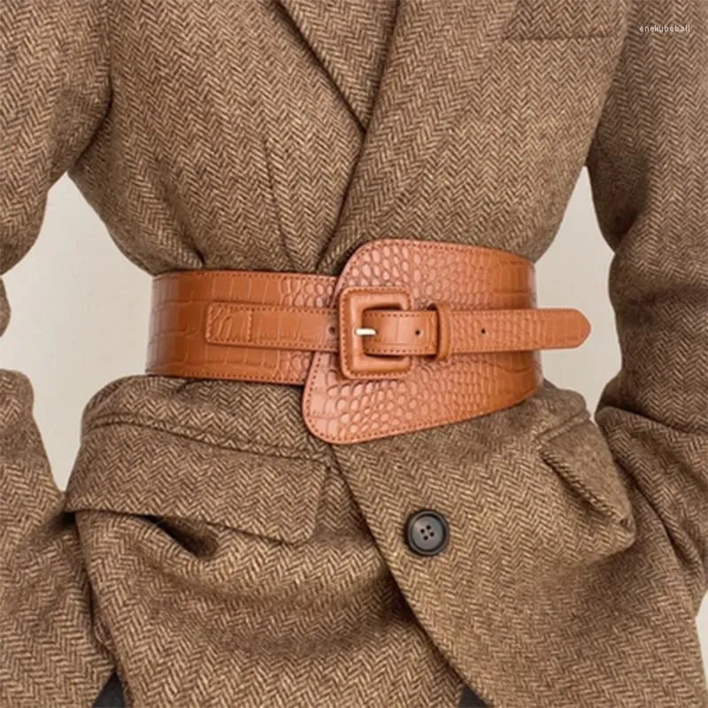 Cintos vintage wide coreset designer cintura cinto pu de couro cistão vestido de sobretudo luxo decorativo para mulheres