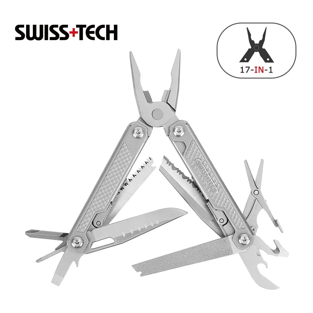 Tang SWISS TECH 17 in 1 Multi Plier Folding Plier Wire Stripper Outdoor Camping Multitool Pocket Mini Portable New Arrival Pliers