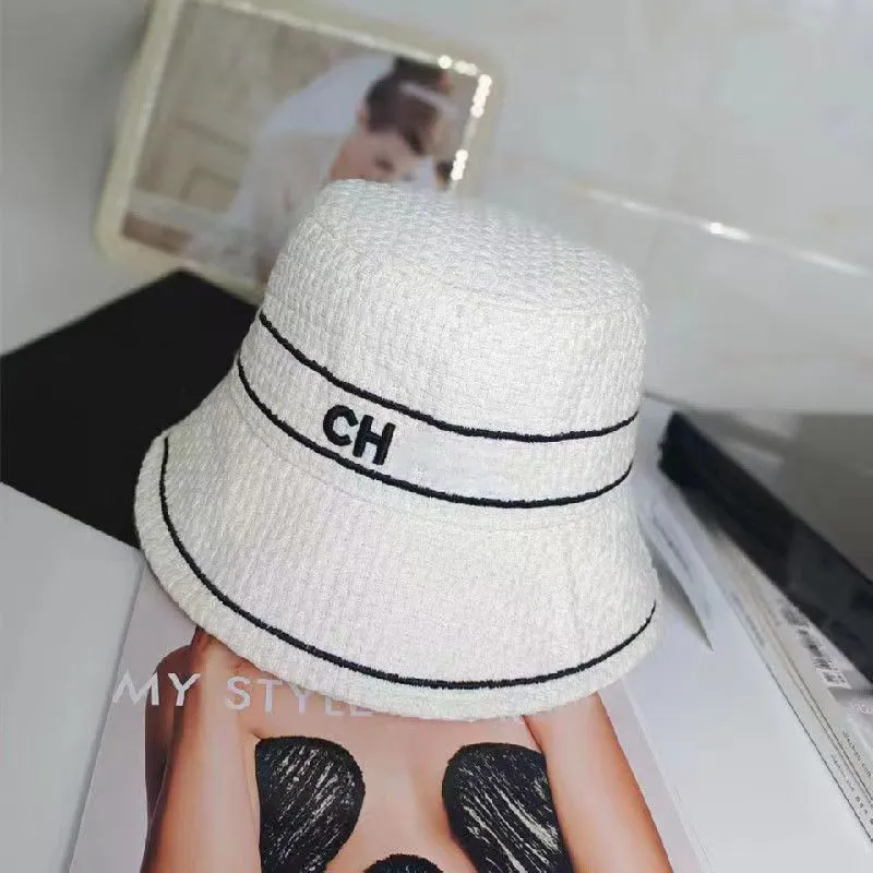 Luxury designer bucket hat unisex fashion casual hat outdoor travel sun hat letter embroidery square style fisherman cap