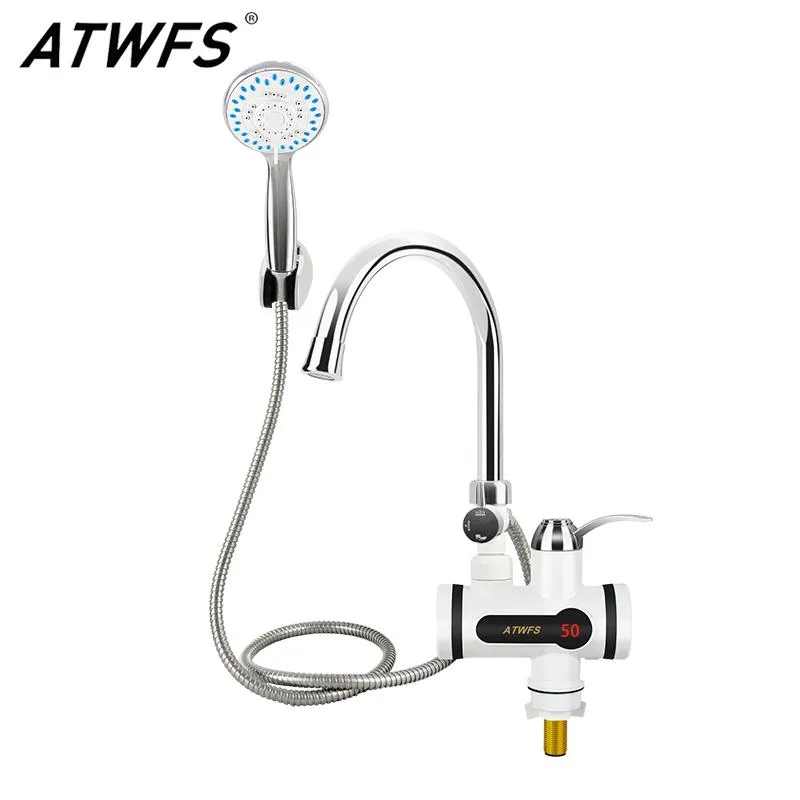 Rabagratifs ATWFS Fauffe d'eau instantané Faueuse Chaudière chauffage chauffage de salle de bain Chauffage de douche à eau chaude Chauffeur d'électricité 220 V