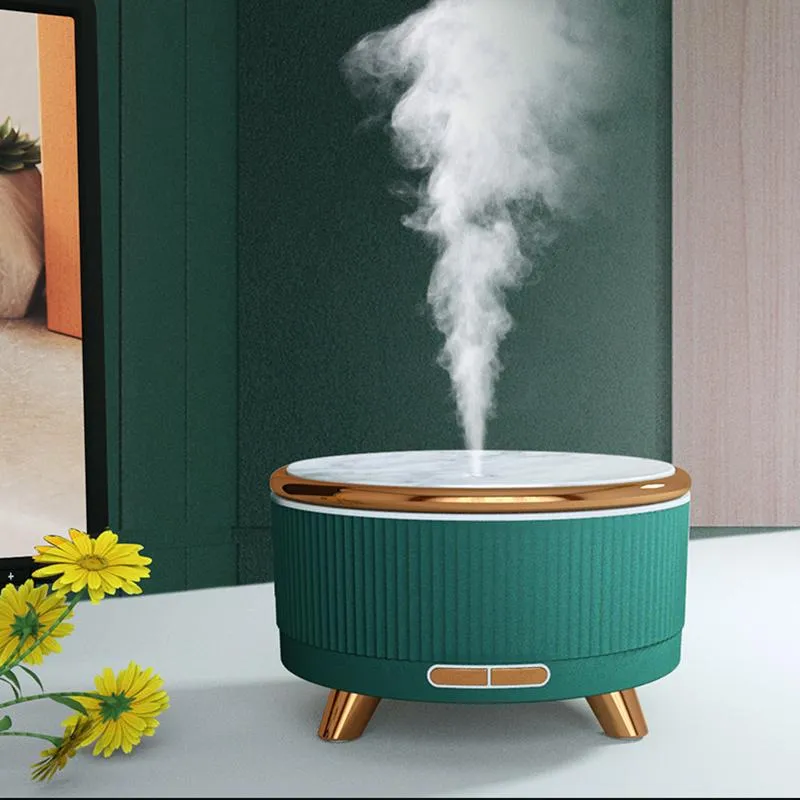 Appareils Humidificateur d'air ultrasonique de diffuseur d'huile essentielle d'aromathérapie de 500ML avec la lampe à LED à couleur changeante pour le fabricant de brume de parfum à la maison