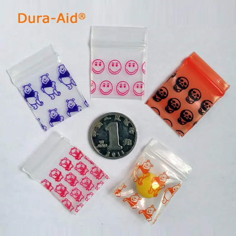 Cheaper Small Plastic Zipper Bag Ziplock Bag Ziplock Pill Packaging Pouches  More Size Mini Zip lock