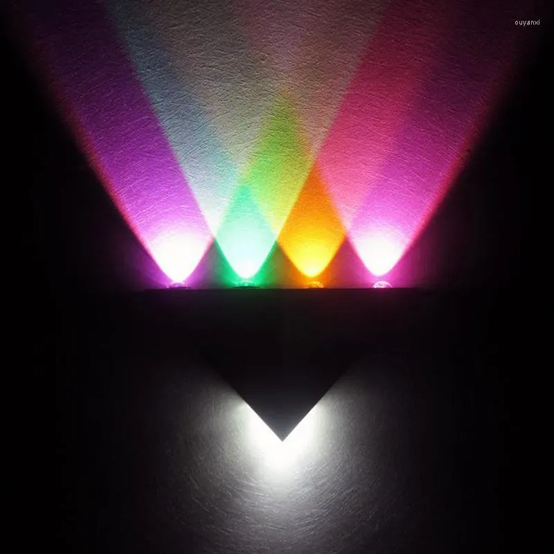 Wall Lamps Aluminum Triangle Colorful LED Light Lamp Modern Home Bedroom Hall Lighting Indoor Outdoor Decoration 3W 4W 5W 8W AC90-260V