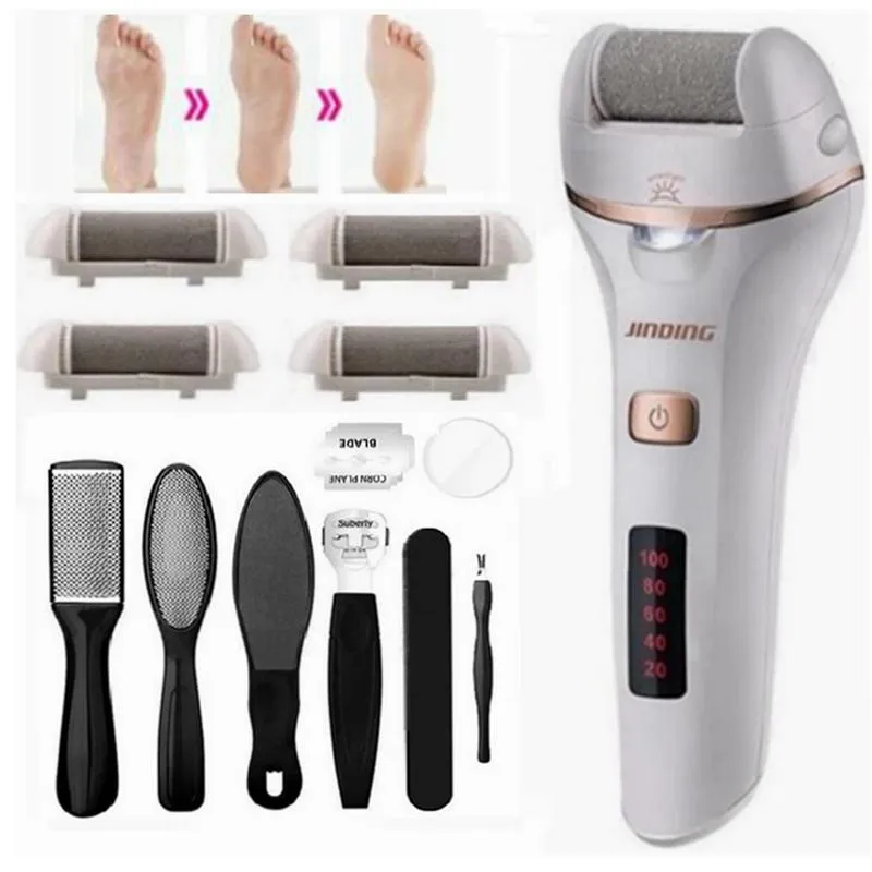 Files Electric Foot File Callus Remover Hine Pedicure Device Rechargeable Feet Care Tool for Heels Dead Skin