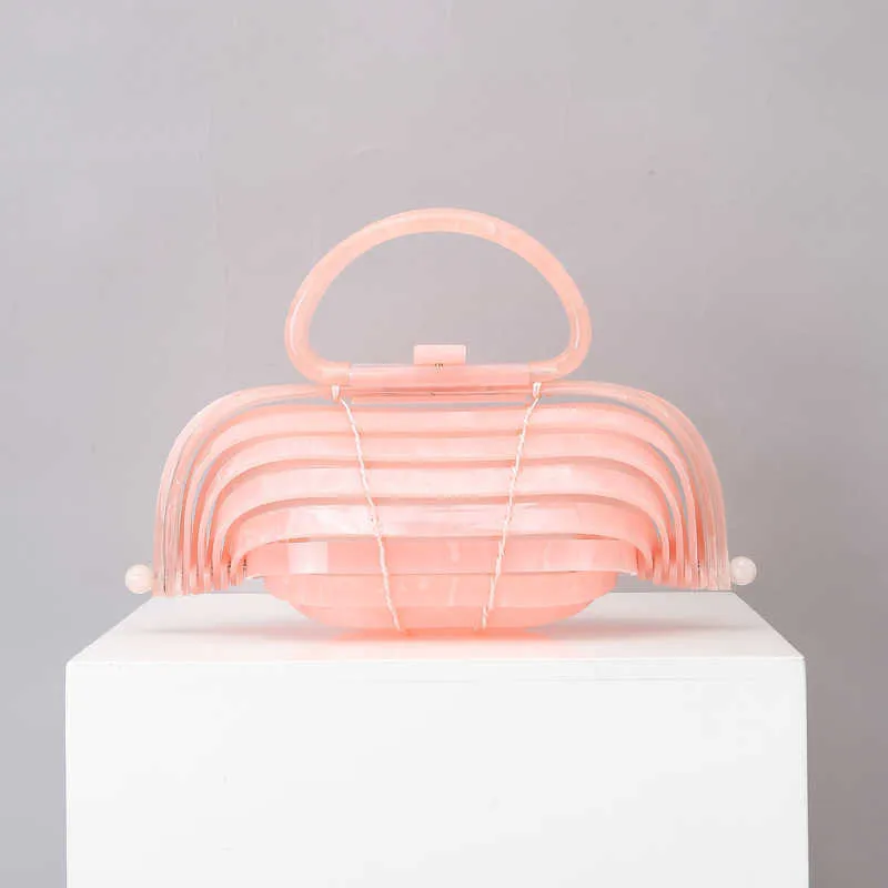 Totes Acryl Tkanin Basket Backa dla kobiet Luksusowe wysokiej jakości okrągłe zabytkowe torebki i torebki Designer Holiday 230509